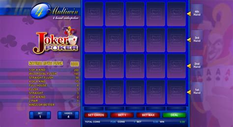 Игра 4H Joker Poker (Espresso)  играть бесплатно онлайн